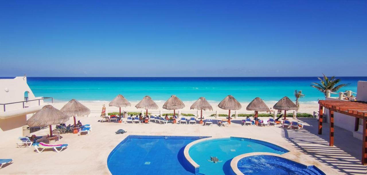 Villa Aurora Beautiful Beachfront Apartment 坎昆 外观 照片
